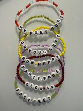 Runner Beaded Friendship Bracelets - Three Pack